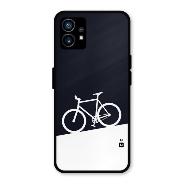 Bicycle Minimal Art Metal Back Case for Nothing Phone 1