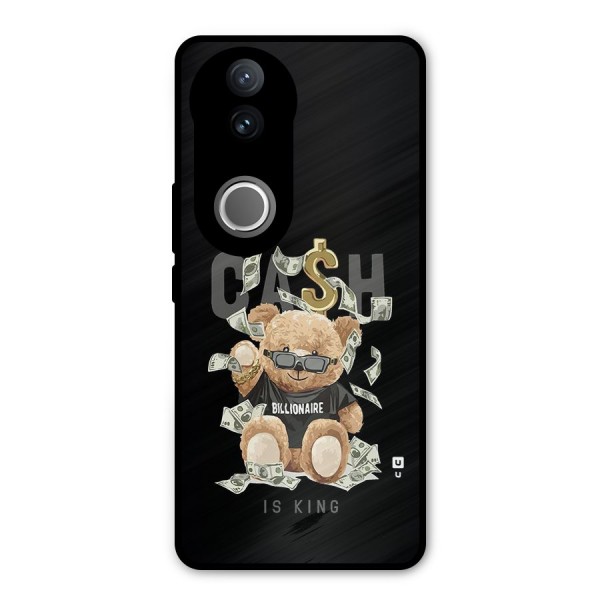 Billionaire Teddy Metal Back Case for Vivo V50e