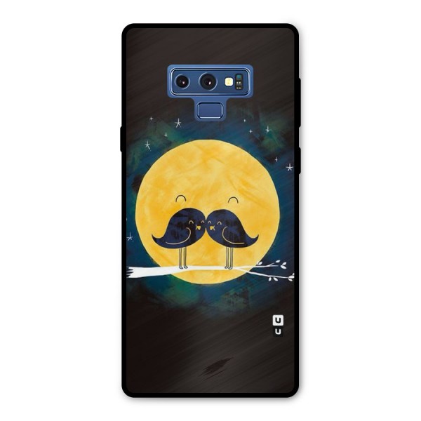 Bird Moustache Metal Back Case for Galaxy Note 9