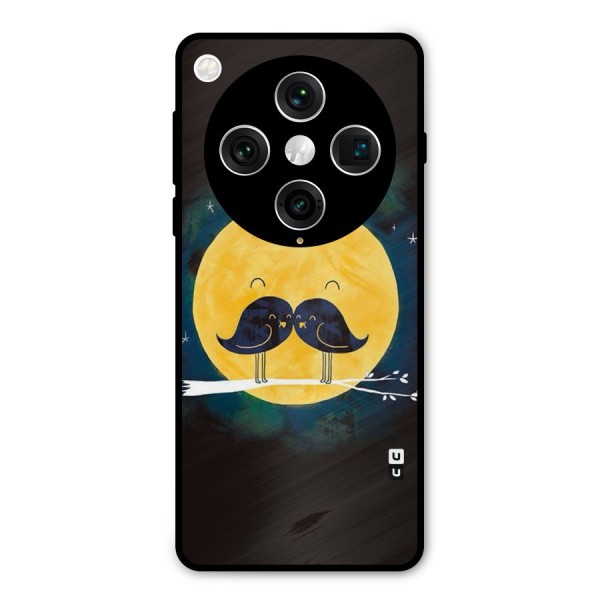 Bird Moustache Metal Back Case for Oppo Find X8 Pro