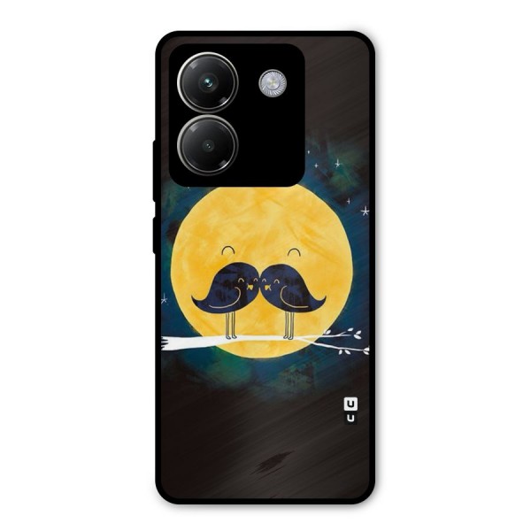 Bird Moustache Metal Back Case for Poco M7 Pro 5G
