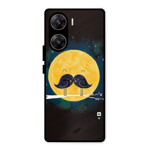 Bird Moustache Metal Back Case for Vivo V29e