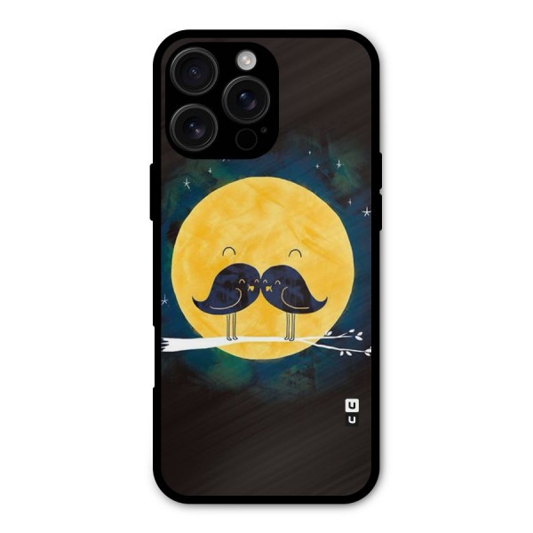 Bird Moustache Metal Back Case for iPhone 16 Pro Max