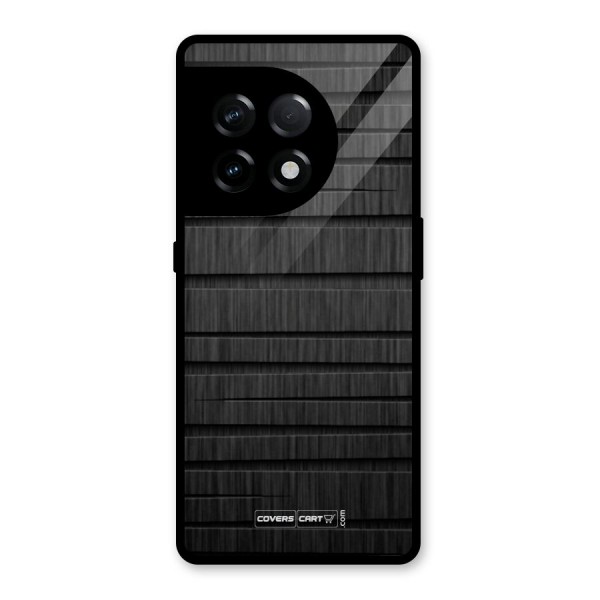 Black Abstract Glass Back Case for OnePlus 11R