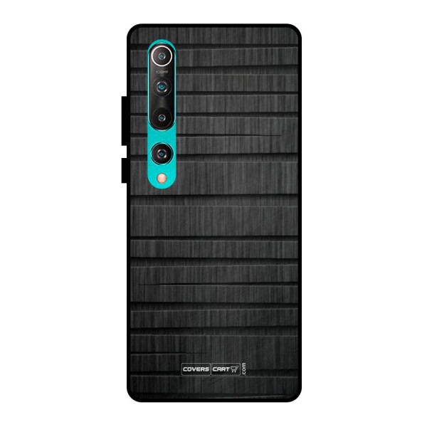 Black Abstract Metal Back Case for Mi 10