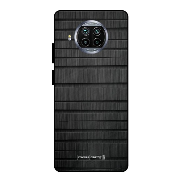 Black Abstract Metal Back Case for Mi 10i