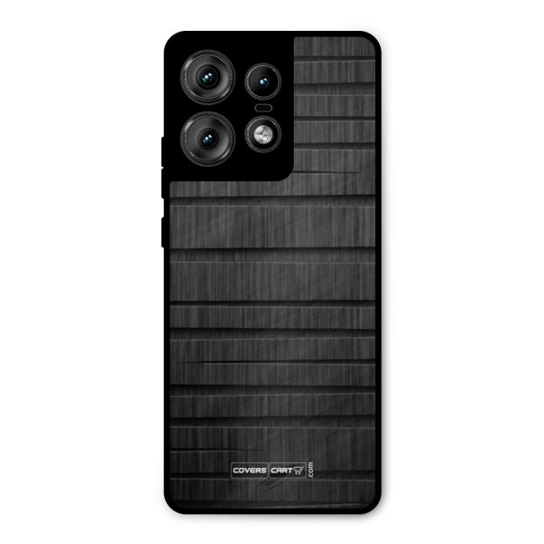 Black Abstract Metal Back Case for Motorola Edge 50 Pro