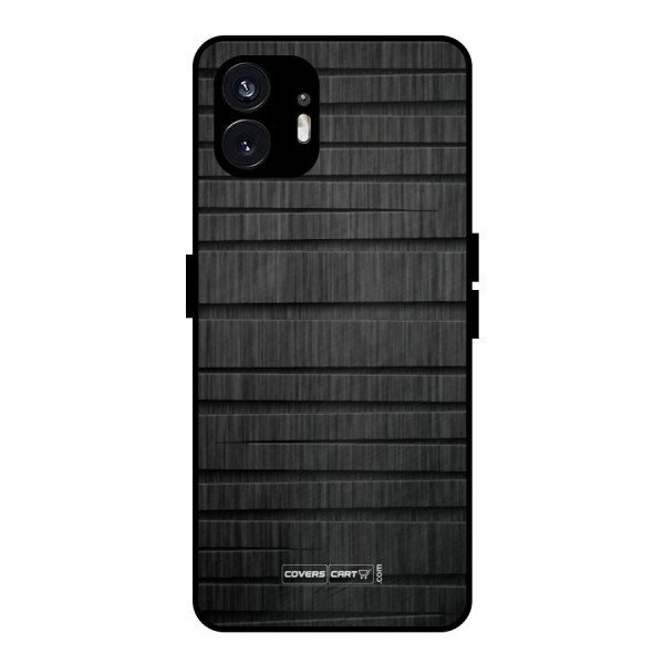 Black Abstract Metal Back Case for Nothing Phone 2
