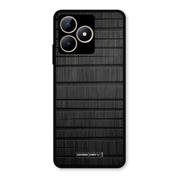 Black Abstract Metal Back Case for Realme Narzo N53