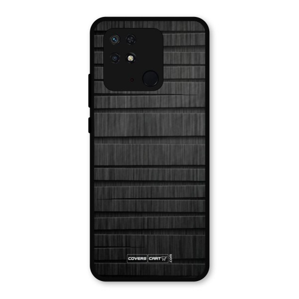 Black Abstract Metal Back Case for Redmi 10 Power