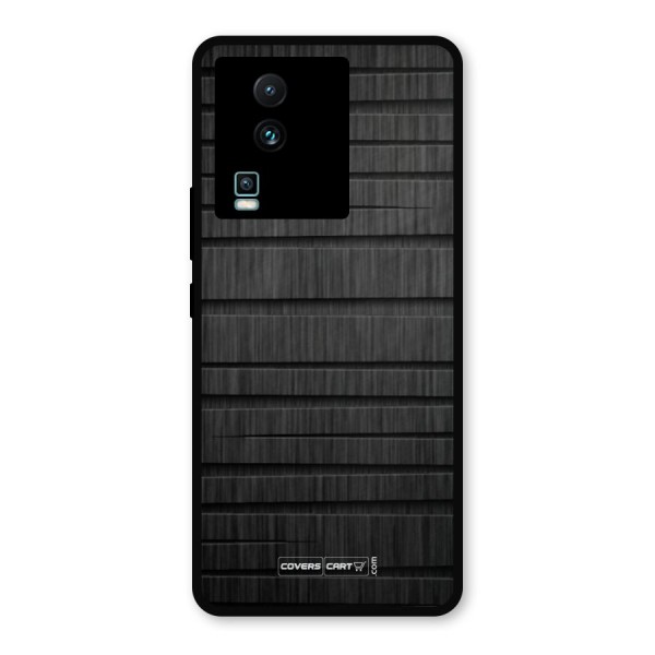 Black Abstract Metal Back Case for iQOO Neo 7 Pro