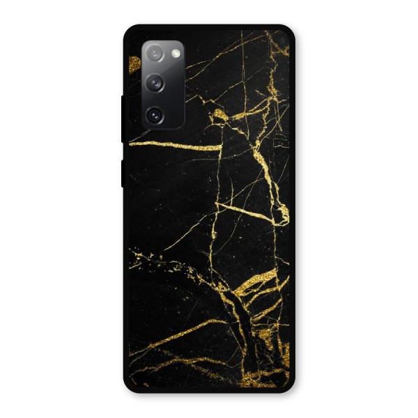 Black And Gold Design Metal Back Case for Galaxy S20 FE 5G