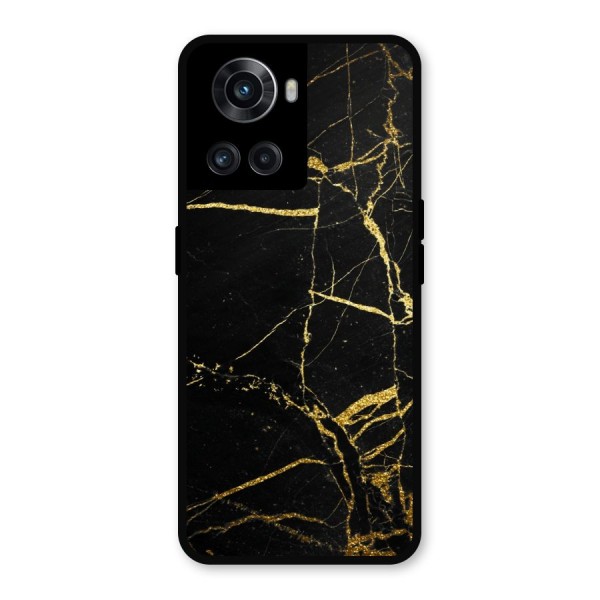Black And Gold Design Metal Back Case for OnePlus 10R