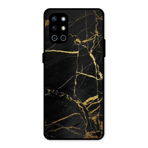 Black And Gold Design Metal Back Case for OnePlus 9R
