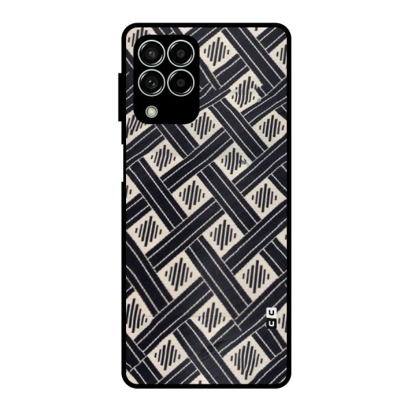 Black Beige Criscros Metal Back Case for Galaxy M33