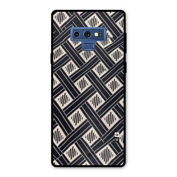 Black Beige Criscros Metal Back Case for Galaxy Note 9