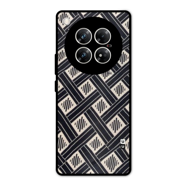 Black Beige Criscros Metal Back Case for Infinix Zero 40 5G