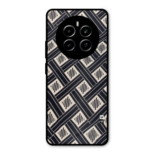 Black Beige Criscros Metal Back Case for Realme P1