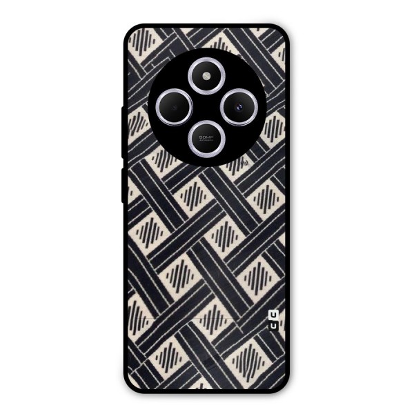 Black Beige Criscros Metal Back Case for Redmi A4