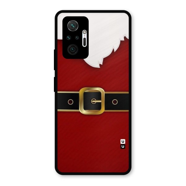 Black Belt Design Metal Back Case for Redmi Note 10 Pro Max