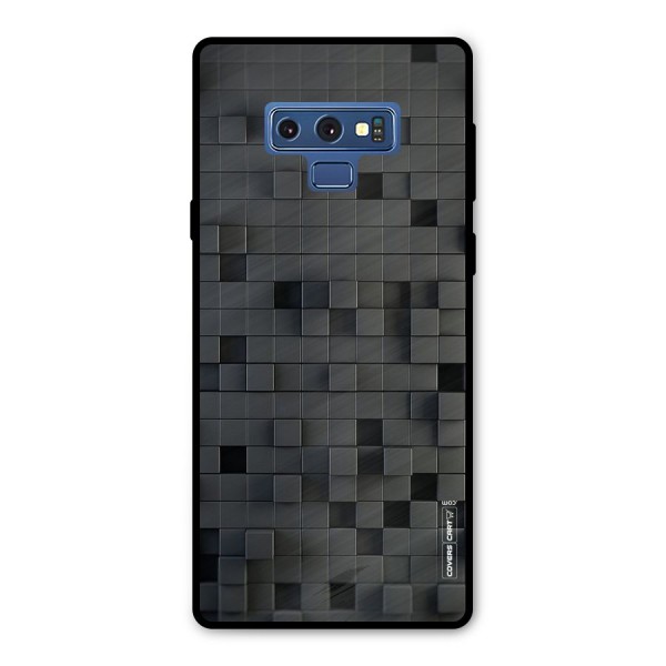Black Bricks Metal Back Case for Galaxy Note 9
