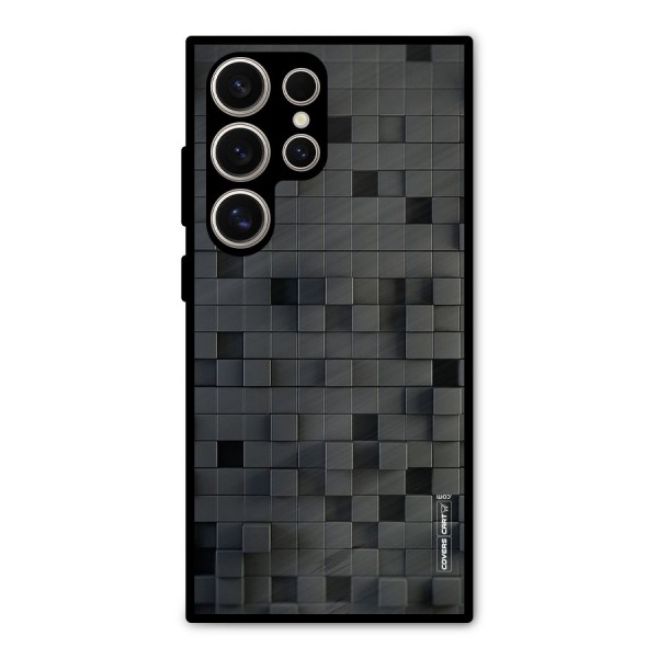 Black Bricks Metal Back Case for Galaxy S24 Ultra