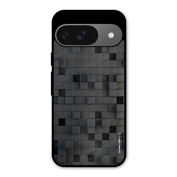 Black Bricks Metal Back Case for Google Pixel 9