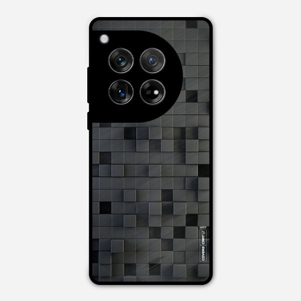 Black Bricks Metal Back Case for OnePlus 12