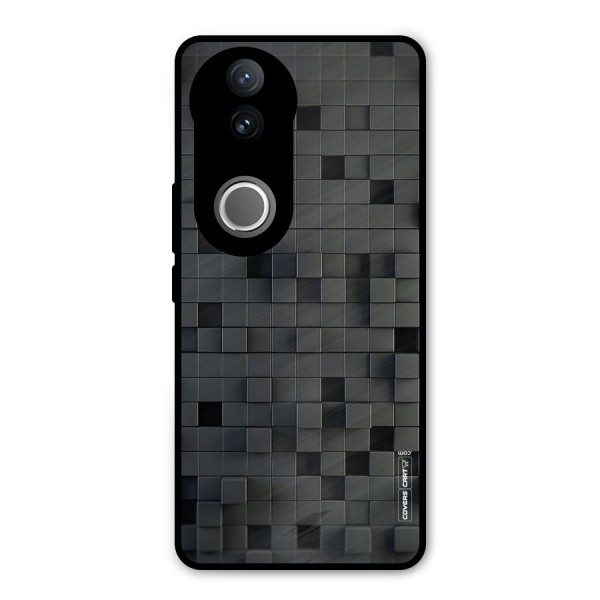 Black Bricks Metal Back Case for Vivo V50e