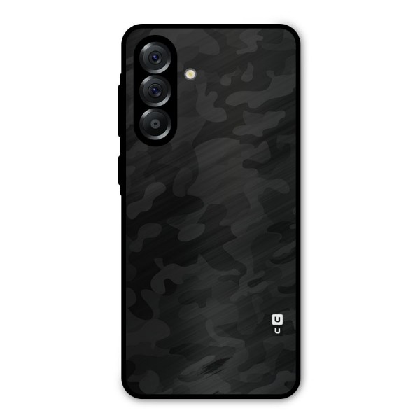 Black Camouflage Metal Back Case for Galaxy A56