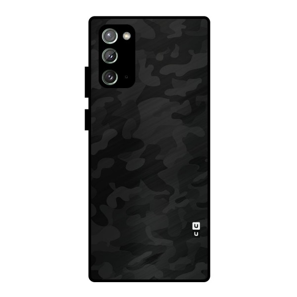 Black Camouflage Metal Back Case for Galaxy Note 20