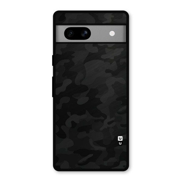 Black Camouflage Metal Back Case for Google Pixel 7a