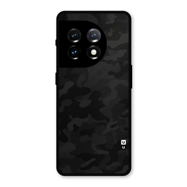 Black Camouflage Metal Back Case for OnePlus 11