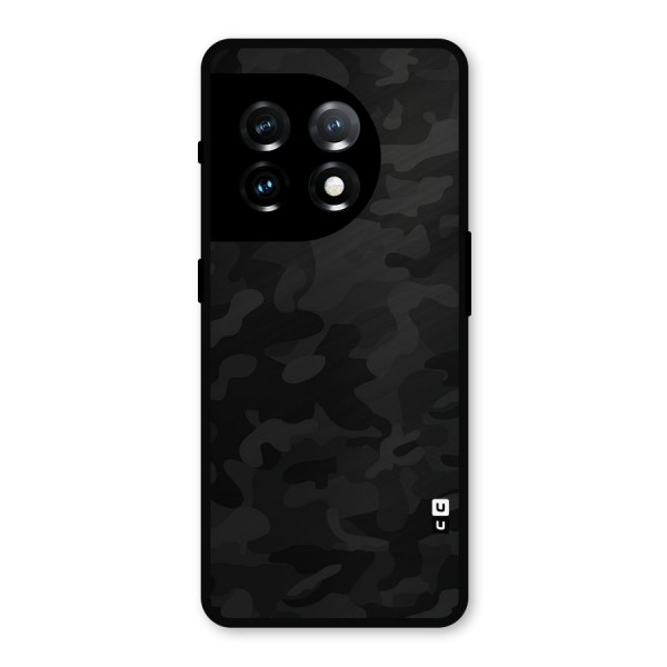 Black Camouflage Metal Back Case for OnePlus 11