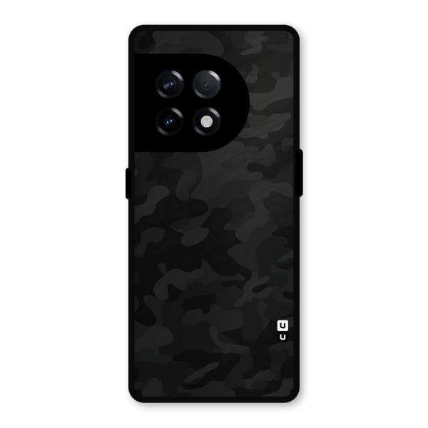 Black Camouflage Metal Back Case for OnePlus 11R
