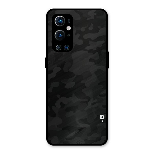 Black Camouflage Metal Back Case for OnePlus 9 Pro