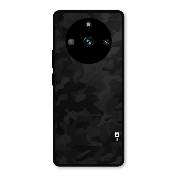 Black Camouflage Metal Back Case for Realme 11 Pro Plus