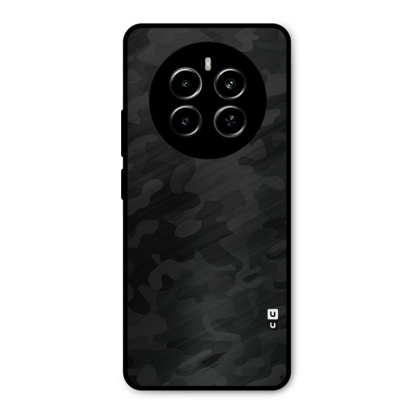 Black Camouflage Metal Back Case for Realme P1