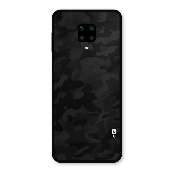Black Camouflage Metal Back Case for Redmi Note 9 Pro Max