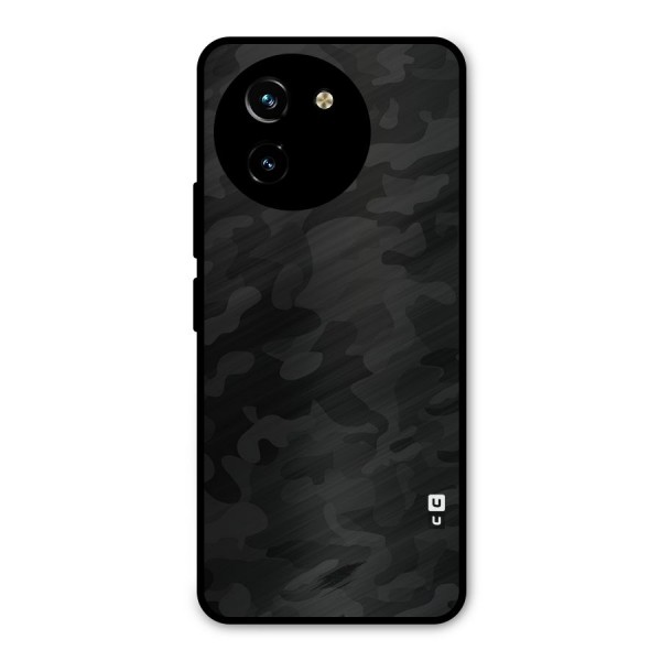 Black Camouflage Metal Back Case for Vivo T3x