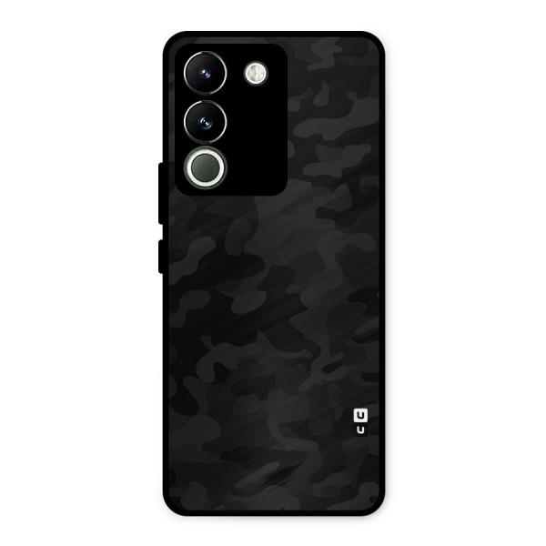 Black Camouflage Metal Back Case for Vivo Y200