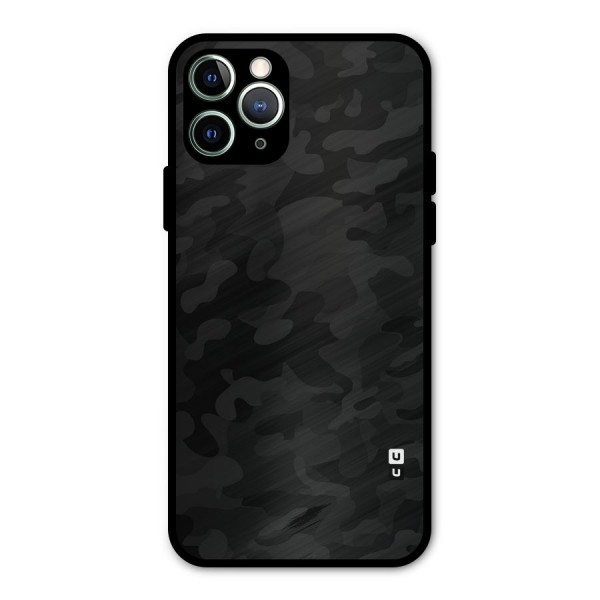 Black Camouflage Metal Back Case for iPhone 11 Pro Max