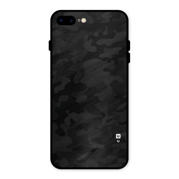 Black Camouflage Metal Back Case for iPhone 7 Plus
