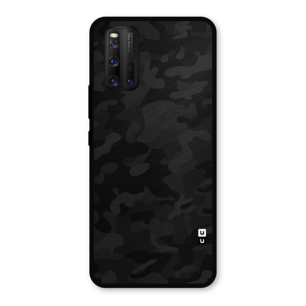 Black Camouflage Metal Back Case for iQOO 3