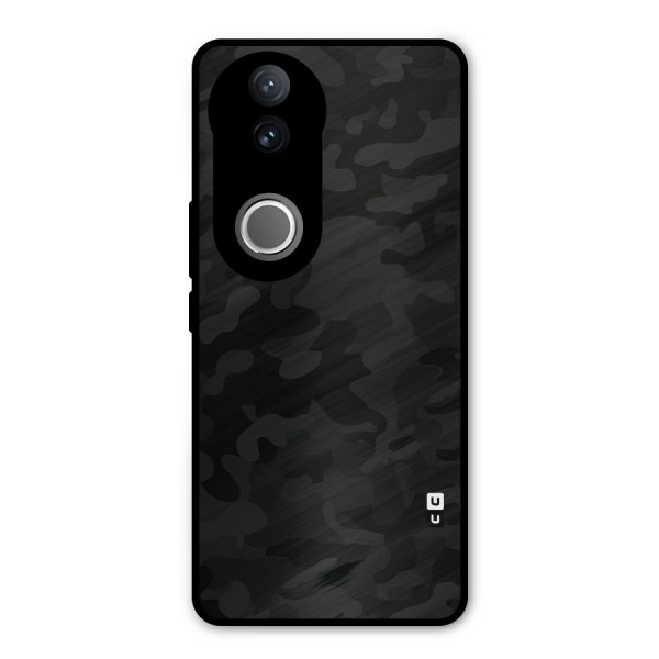 Black Camouflage Metal Back Case for iQOO Z10R