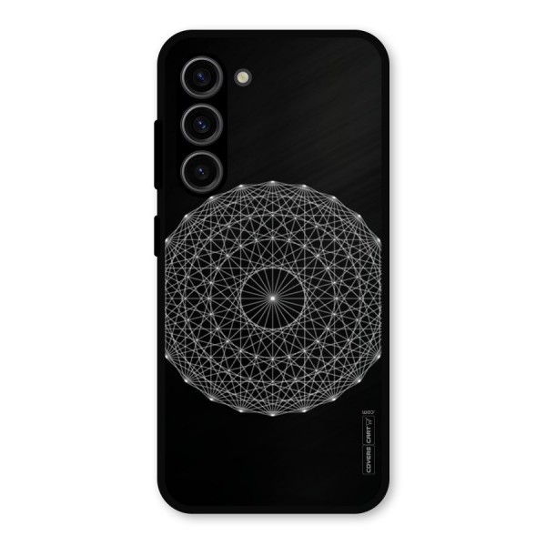Black Clipart Metal Back Case for Galaxy S23