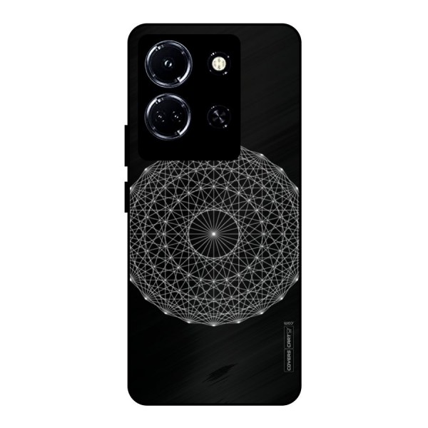Black Clipart Metal Back Case for Infinix Note 30 5G