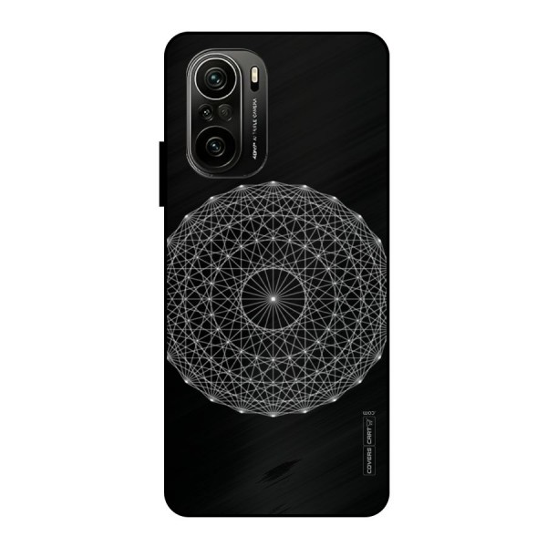 Black Clipart Metal Back Case for Mi 11X Pro