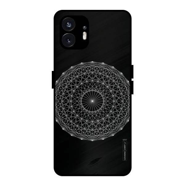 Black Clipart Metal Back Case for Nothing Phone 2