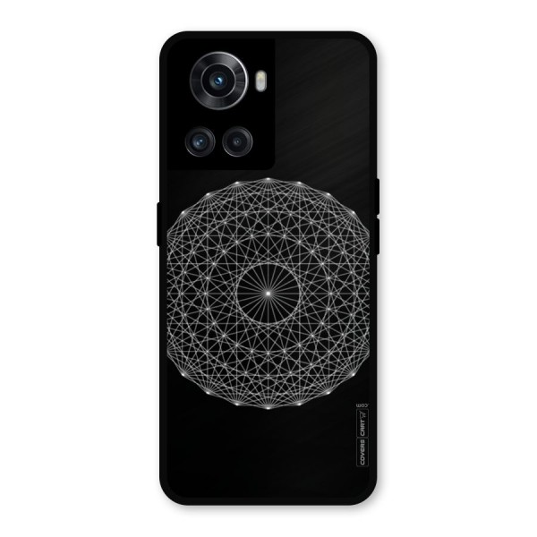 Black Clipart Metal Back Case for OnePlus 10R